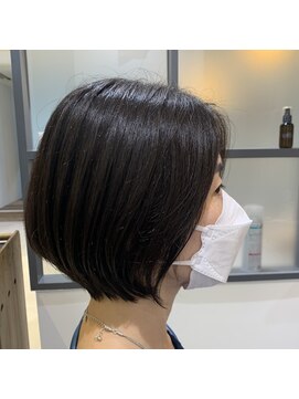プリマ アンジュ 中目黒店(PRIMA ange) 大人可愛い20代30代小顔丸みショートボブこなれヘア