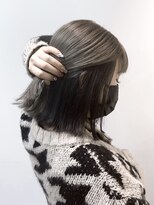 ルーム(Room)&nbsp;韓国切りっぱなしボブ/逆インナーカラー/ボブインナーカラー