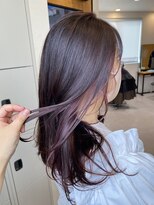 ヘアサロン ムク(HAIR SALON.MuKu)&nbsp;大人可愛いインナーカラー・イヤリングインナーカラー