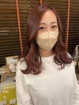 【hairLux石原霞】大人女性艶髪ローズブラウンカラー