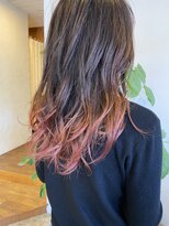 リビングヘアルーム(LIVING HAIR ROOM) ピンク裾カラー