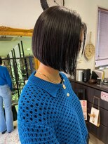 マイ ヘア デザイン 岡崎(MY hair design) 斜めバング/グレージュカラー/シルキーベージュ/岡崎