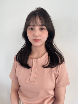 コト 福井大和田店(coto) 福井　韓国風くびれヘア　ブラウンカラー　髪質改善　シースルー