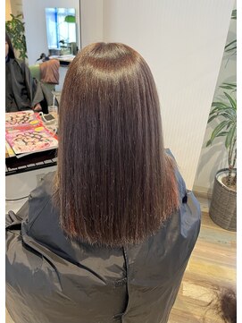 ヘアースパリゾート リアン 燕三条店(Lien) インナーカラー オレンジ