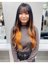 ディア(.eer)&nbsp;【.eer/ディア】オレンジ×ブルーブラック/エクステ/インナー