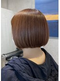 つや髪ボブ アプリコットオレンジ