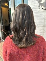 ヘアーエポック(hair epoque) 小顔ショコラアッシュヘルシースタイルふんわりカール