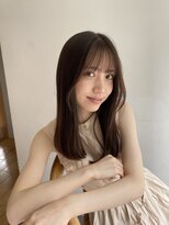 ガーランド (Garland)&nbsp;大人かわいい美髪ストレートマロンベージュ小顔顔まわりレイヤー