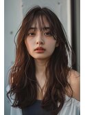 ウルフレイヤー/ロング/シースルーバング/【lana hair 新宿】