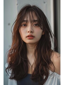 ラナ 新宿(lana) ウルフレイヤー/ロング/シースルーバング/【lana hair 新宿】