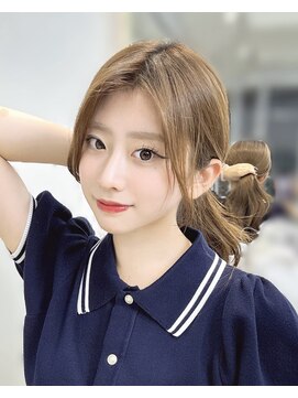 レイリー 原宿 表参道(Rayreee) こなれおくれ毛×ナチュラルポニー10代20代30代