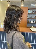 ムースで決まるお洒落パーマ