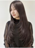 透明感グレージュざくざくハイレイヤー10代20代30代
