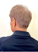 60代の明るい白髪染め【大人世代/メンズカット】