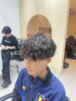 フィフス 渋谷(fifth)&nbsp;渋谷波巻きスパイラルメンズボブウルフシャドウフェザーパーマ