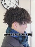 刈り上げ×ツーブロック×波巻き×ツイスパ