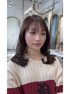 ロンドアベニール 北千住(Lond avenir) 韓国顔周り/バタフライカット/ミディアムレイヤーカット北千住