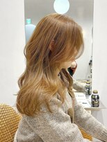 ティエラ 原宿 表参道(Tierra)&nbsp;【Tierra美侑】イルミナカラーで柔らかオレンジブラウンカラー