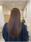 美髪グレージュカラー