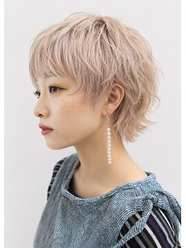 バポス ヘアサロン (BAPOS Hair Salon) ブリーチダブルに薄めアッシュピンク