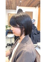 シエル ドゥ サワ(ciel de SAWA)&nbsp;ぱつっとボブ×スイングバング 骨格カバースタイル