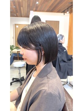 シエル ドゥ サワ(ciel de SAWA) ぱつっとボブ×スイングバング 骨格カバースタイル