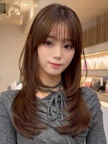 アビー 福岡天神(ABBEY) ロングヘアレイヤーカット前髪カット髪質改善トリートメント