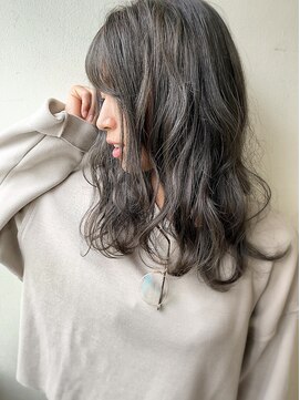 エル セルカ 高田馬場(el CERCA) 外国人風セピアグレージュカラー&無造作小顔カット【高田馬場】