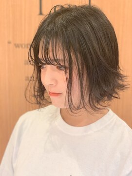 ロンド パルティール 大宮(Lond partir) 【石田勇士郎】外ハネ切りっぱなしウルフショートボブ