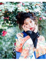 ヘアセットサロンエッジ(Edge)&nbsp;可愛い可愛いお振袖スタイル