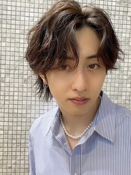 バイフィフス 原宿/表参道(by fifth) 韓国風センターパートセンター分けマッシュウルフ