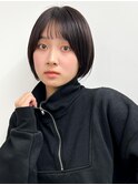 【長谷川】黒髪ぱっつんボブ