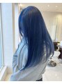 アース 高崎店(HAIR & MAKE EARTH) 人気のハイトーン！透け感のあるブルー！