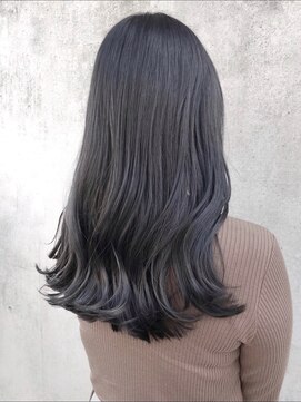エレノア 渋谷公園通り店(Eleanor) 暗髪 グレージュ 透明感ロングヘア