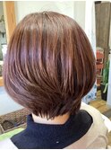 小顔ナチュラルブラウンヘルシースタイルふんわりカール