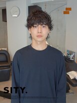 シティ 薬院(SITY.) 【メンズカット】ケアパーマ、大人メンズヘア　マッシュ