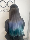 グラデーションカラー[ネビージュ/黒髪/小顔/新宿]