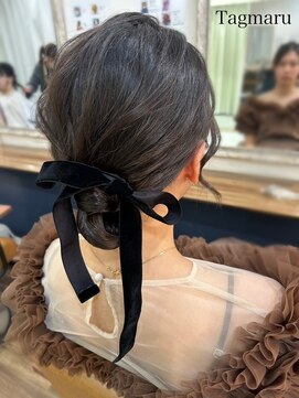 タグマル(Tagmaru) 結婚式ヘアセット☆ツヤっとシニヨン☆