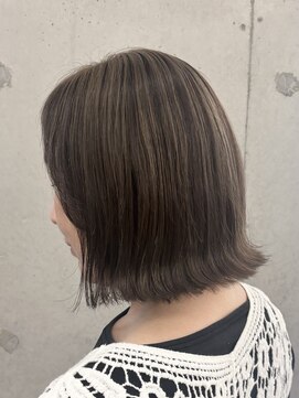 ミリィバイアヤラ 船橋店(MIRYI by ayala) 【AYAKA】グレージュ/ハイライト/ボブ