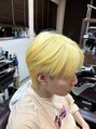 マーブル ヘアー(marble hair)&nbsp;ブリーチの抜きっぱなしです！#ブリーチカラー#メンズパーマ
