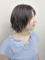 モリオ(morio)&nbsp;＊ゆるふわパーマボブ外ハネボブ大人ボブ顎ラインボブ内巻きボブ