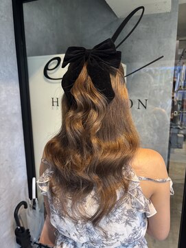 エル ヘアサロン なんば店(eL) ハーフアップ