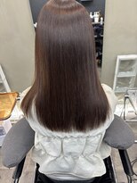 ファビ 渋谷(Fab) くびれヘア/暗めカラー/アプリコットオレンジ/縮毛矯正