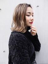 モリオ フロム ロンドン サッポロファクトリー店(morio FROM LONDON) 【morio札幌】札幌ボブ 外ハネハイライトボブ ローライト