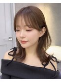 韓国レイヤー/韓国風/ボブ/髪質改善/黒髪/ブリーチなし〔池袋〕