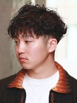 メンズサロン ブロック(Men's Salon bloc) ツイストスパイラルパーマ 束感 ツーブロック 眉毛カット