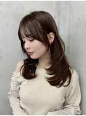 ワンカールレイヤー／ショコラベージュ／ショコラカラー