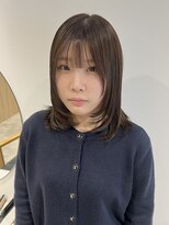 ラミエバイメルト 下北沢(lamie by melt) ローレイヤーミディアム顔周りレイヤーオリーブベージュ下北沢