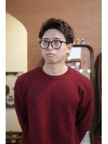 エディ(Edy)&nbsp;メンズパーマスパイキーショートツイストピンパーマ眉毛カット