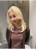 ホワイトブロンド/ブロンドカラー/抜きっぱなしブロンド